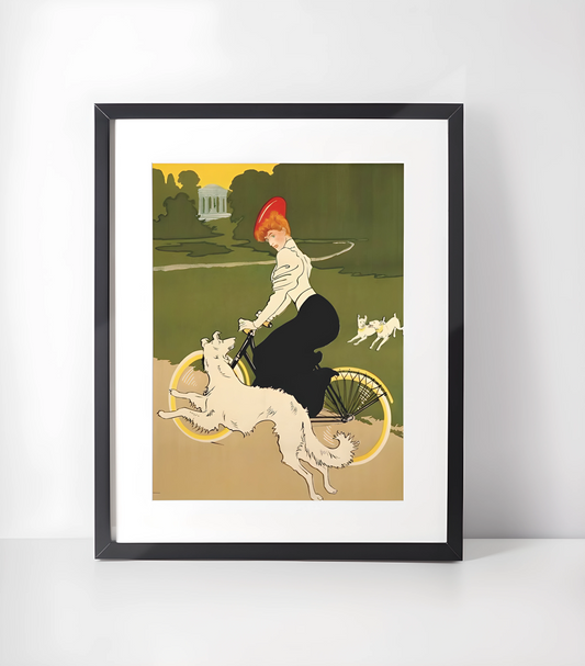 Stilig Retro Sykkel Kunstsamling - Kunsttrykk A3+/A3 - Uten ramme #4 Peugeot Vintage Reklame