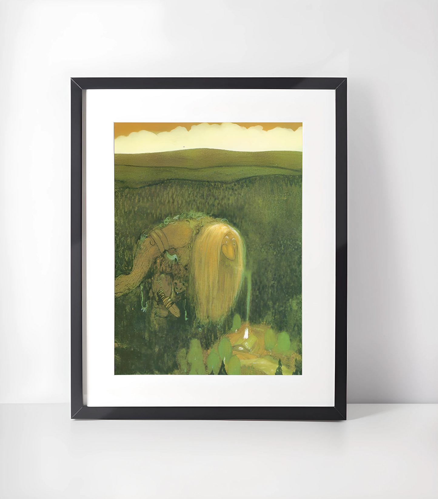John Bauer (1882–1918) Kunstsamling - Kunsttrykk A3+/A3 - Uten ramme #8 Amongs Gnomes and Trolls - John Bauer