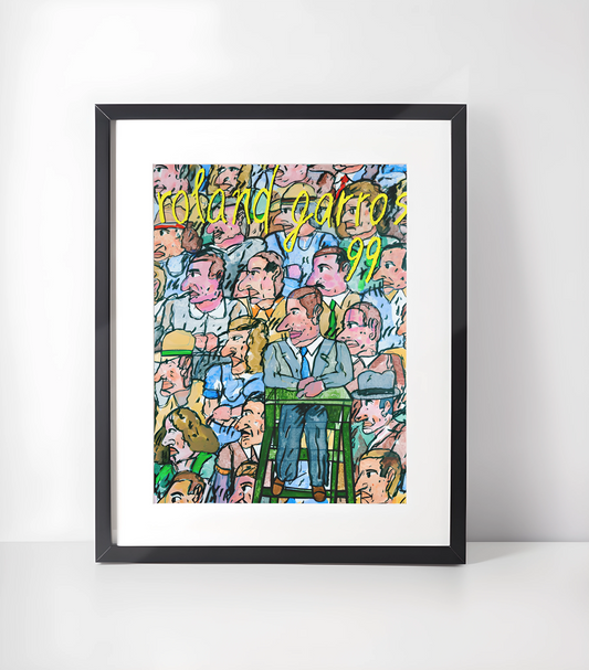 Tennis Kunstsamling - Kunsttrykk A3+/A3 - Uten ramme #4 Roland Garros 1999