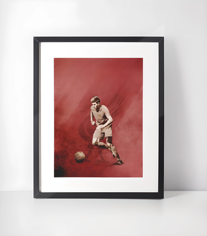 Liverpool Fotballkunst - Samling - Kunsttrykk A3+/A3 - Uten ramme #8 Steven Gerrard