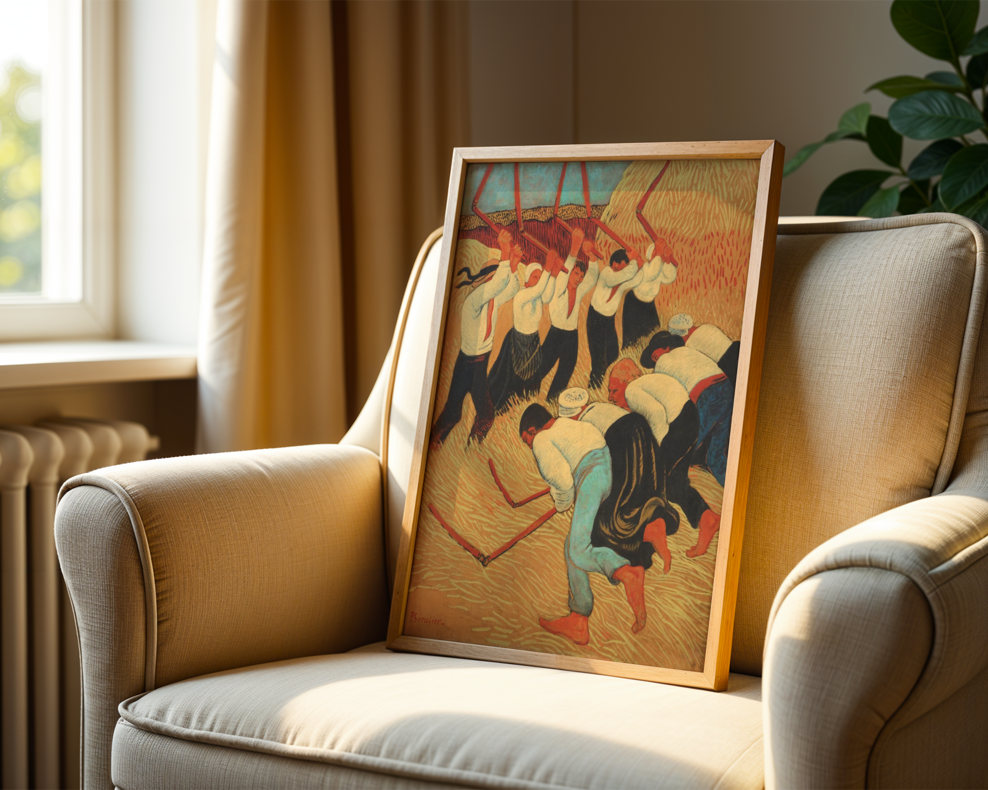Paul Sérusier - Les Batteurs de blé (Treskerne)