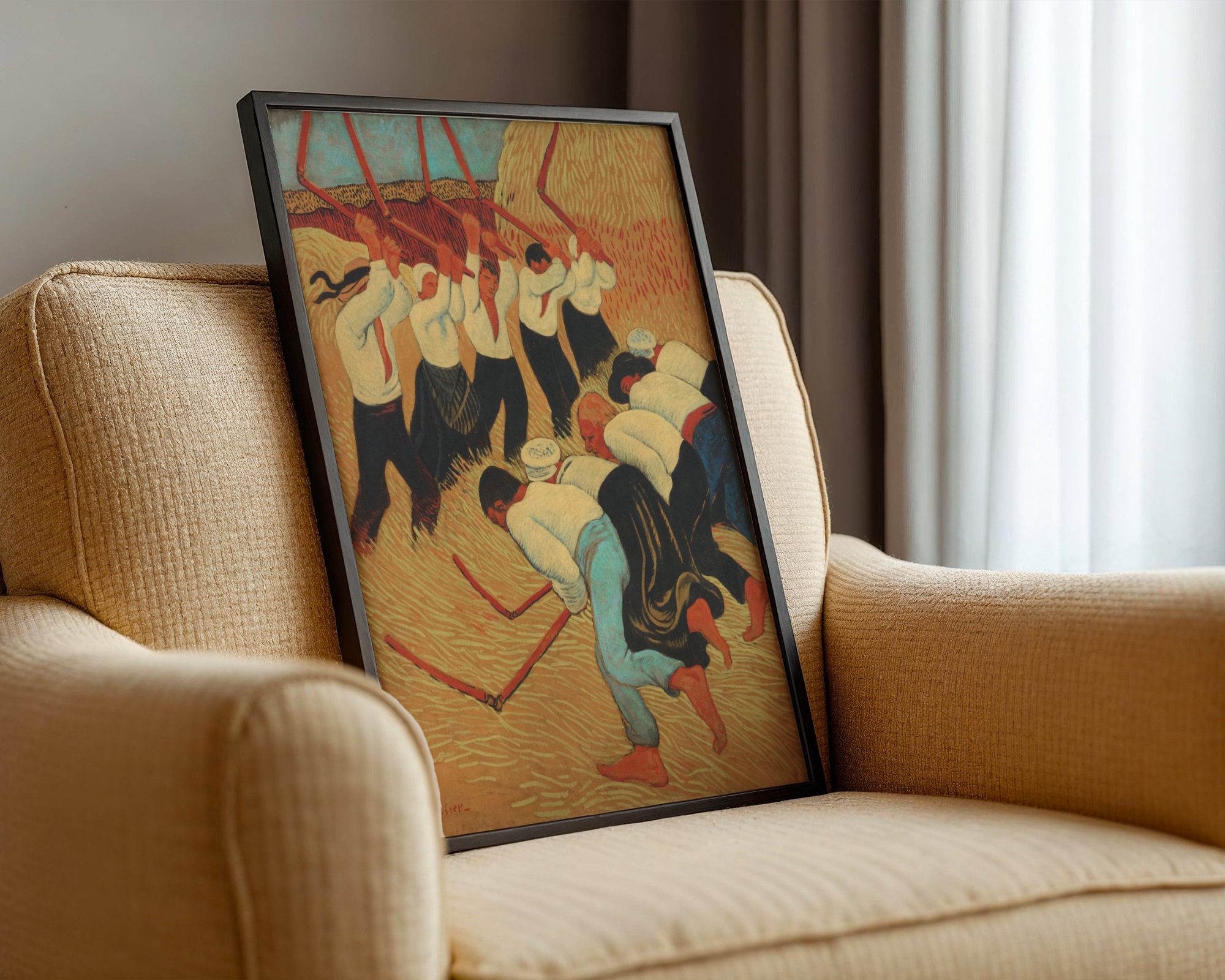 Paul Sérusier - Les Batteurs de blé (Treskerne)