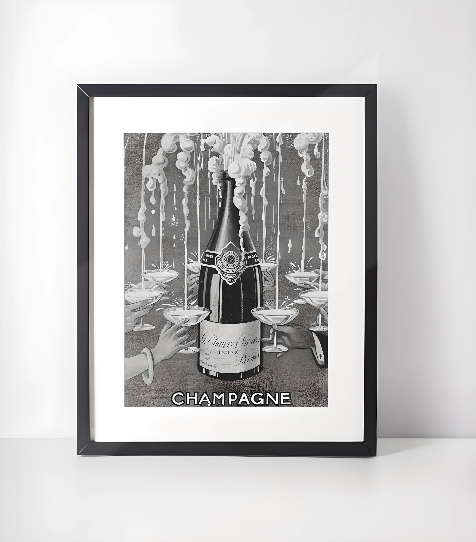 Champagne Kunstsamling - Kunsttrykk A3+/A3 - Uten ramme
