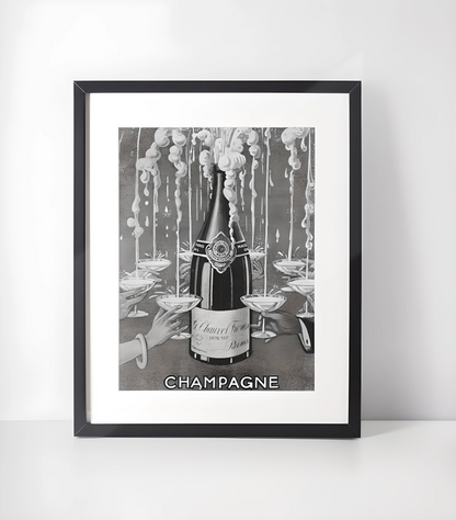 Champagne Kunstsamling - Kunsttrykk A3+/A3 - Uten ramme