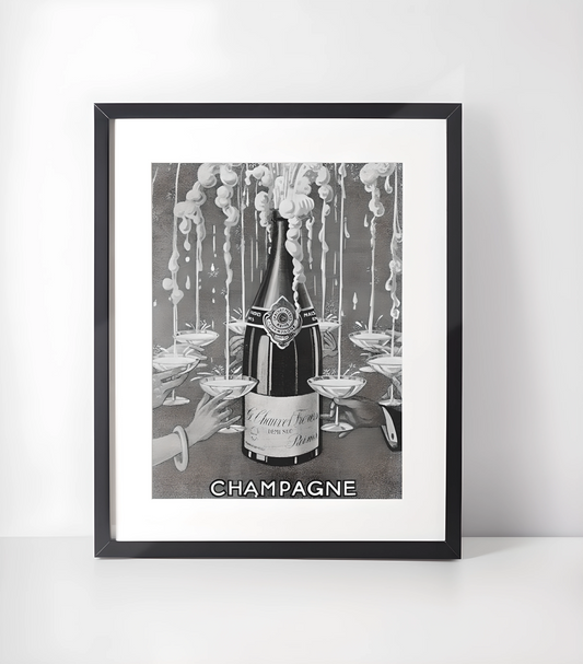 Champagne Kunstsamling - Kunsttrykk A3+/A3 - Uten ramme