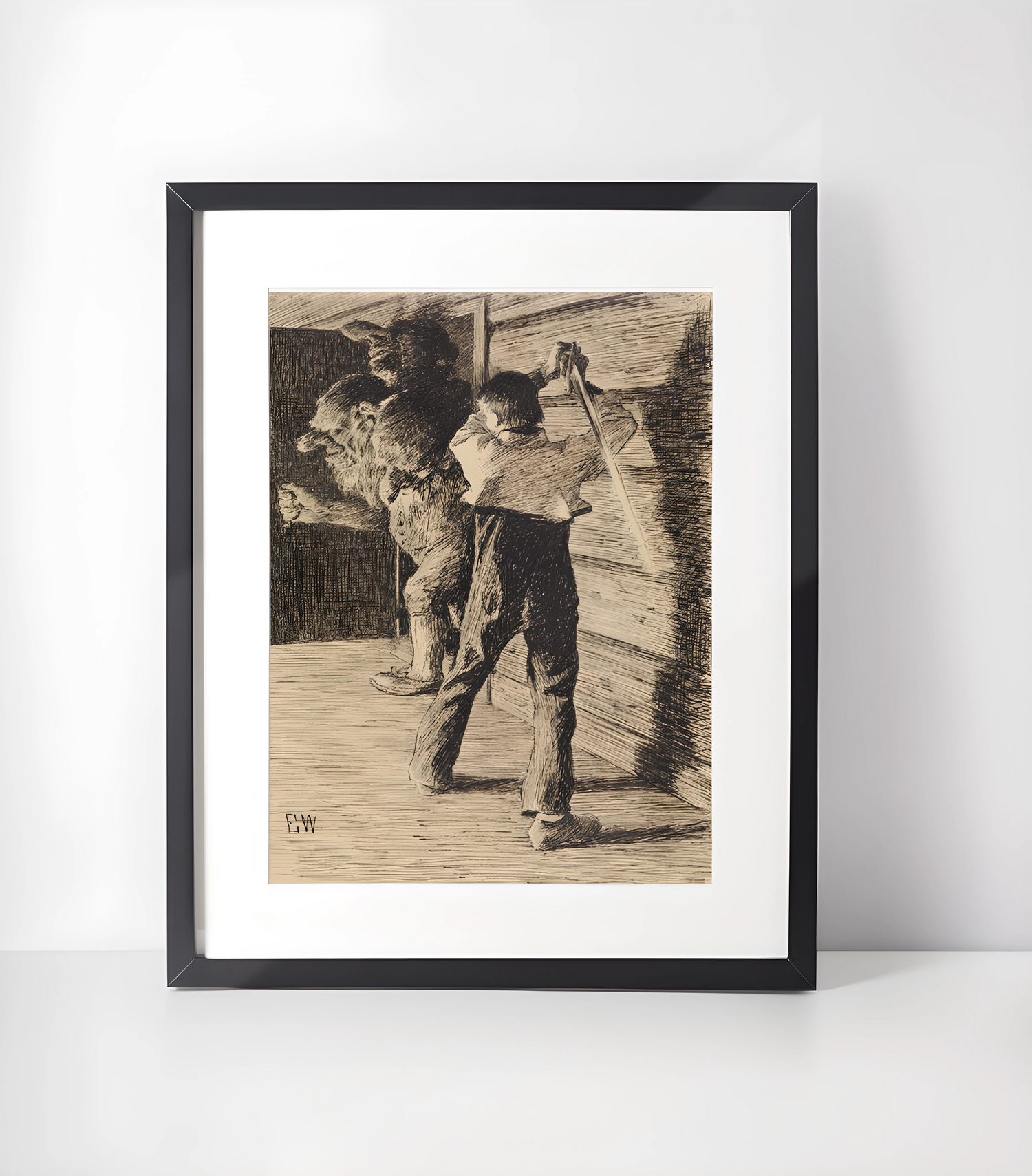 Erik Werenskiold (1855-1938) - Illustrasjoner - Kunstsamling - Kunsttrykk A3+/A3 - Uten ramme