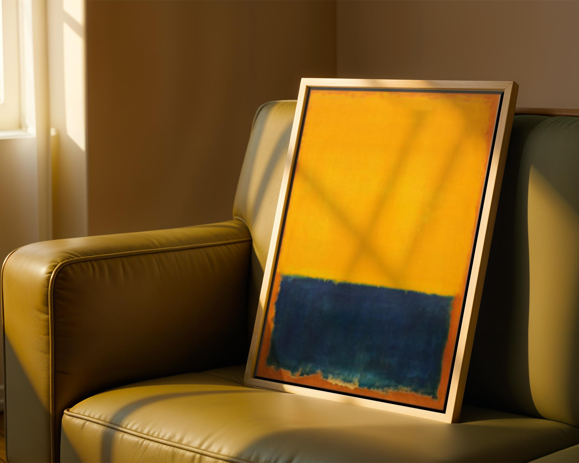 Mark Rothko - Yellow, Blue on Orange