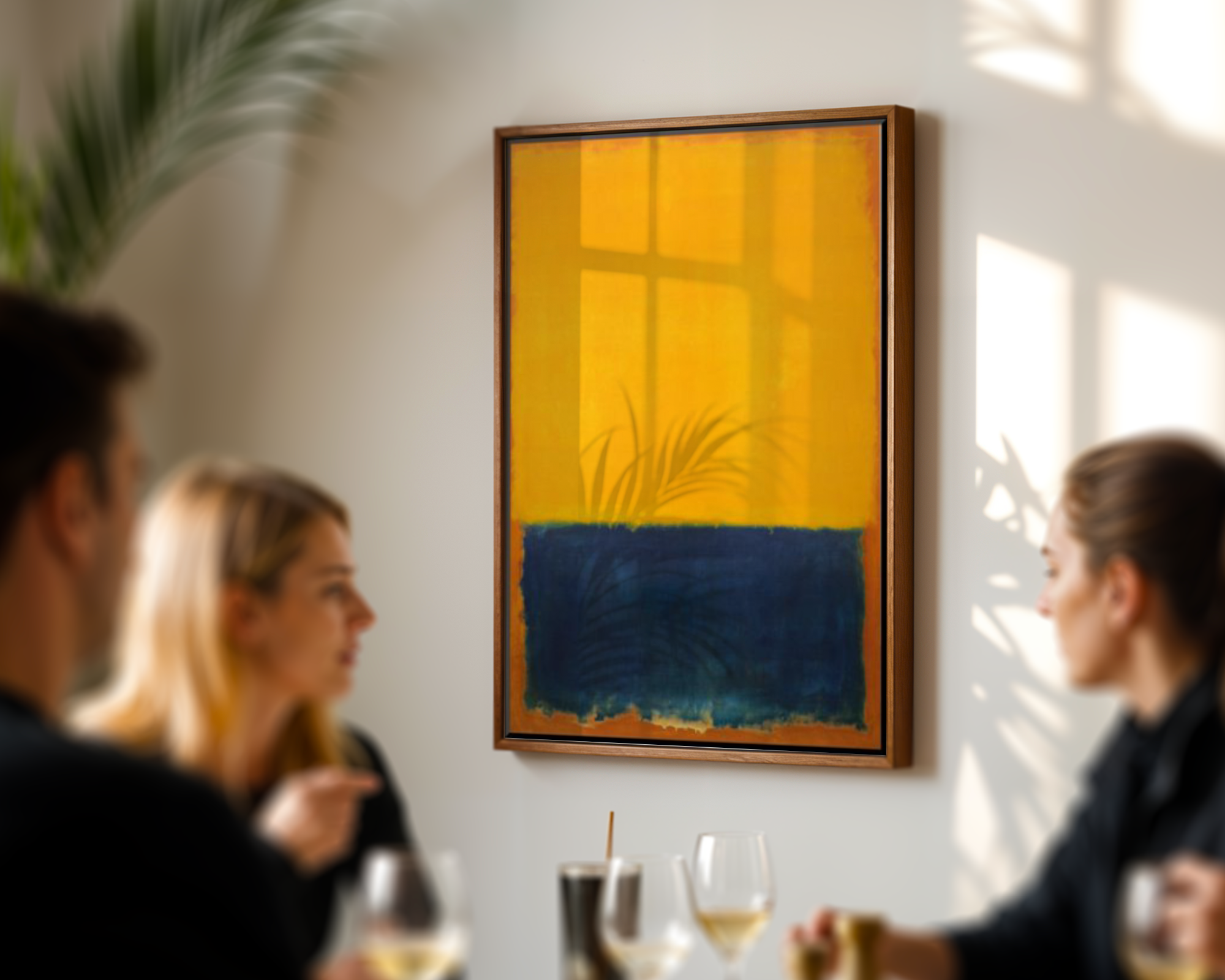 Mark Rothko - Yellow, Blue on Orange