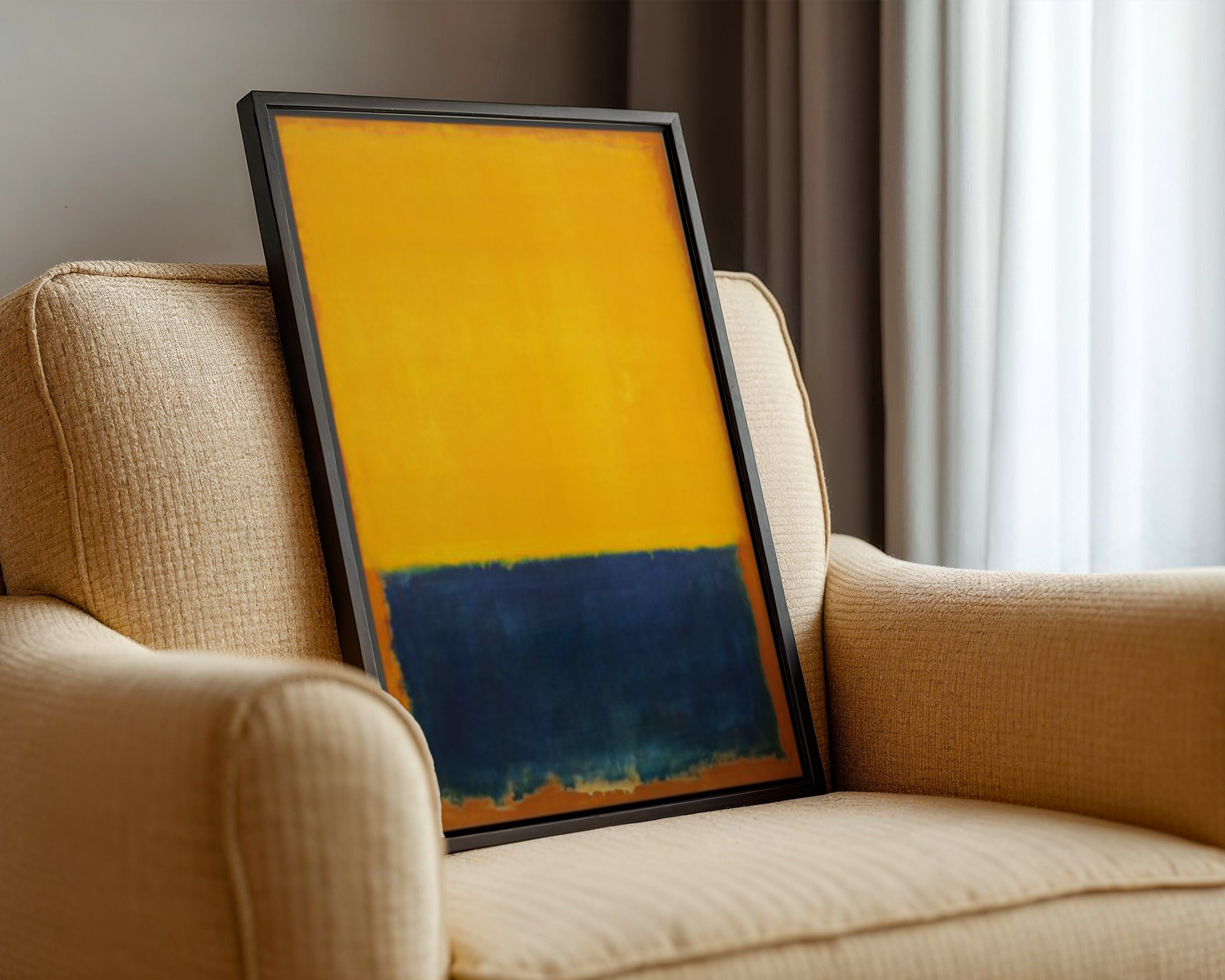 Mark Rothko - Yellow, Blue on Orange