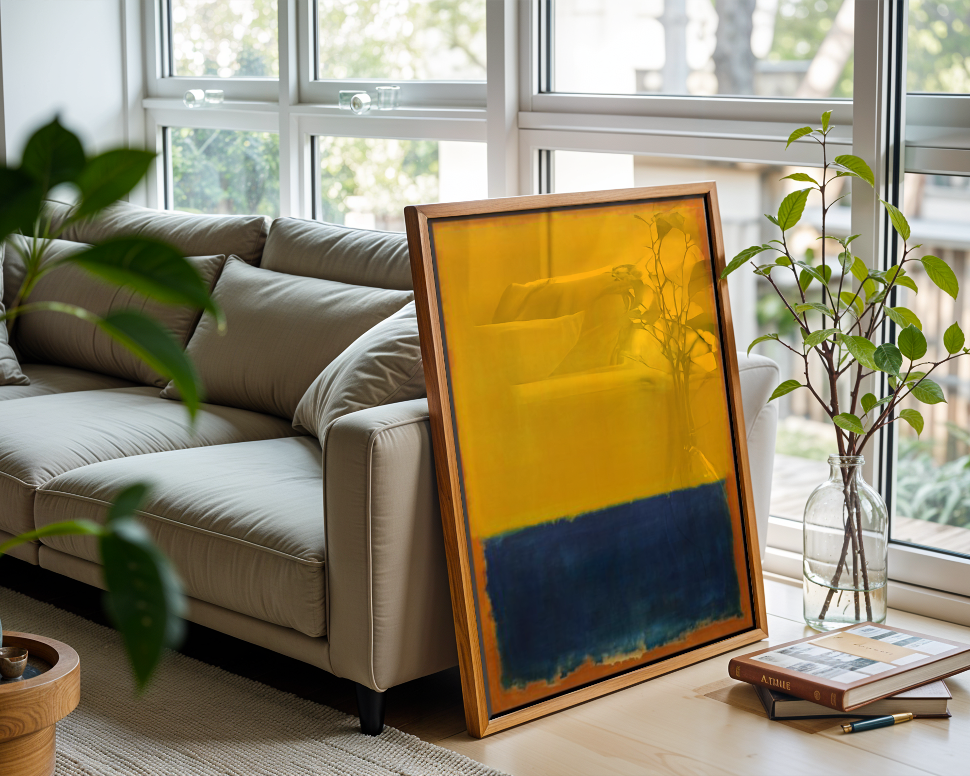 Mark Rothko - Yellow, Blue on Orange
