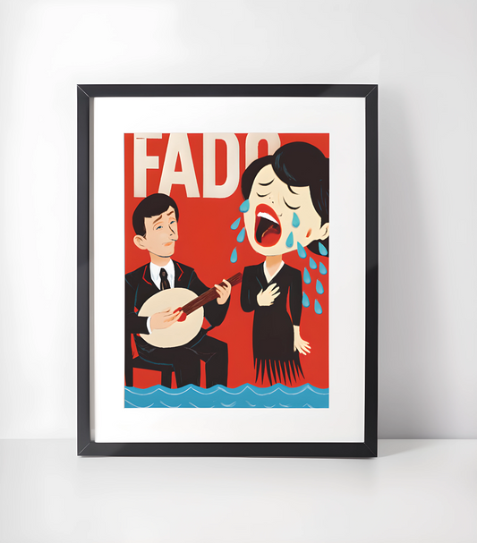 Limited Edition Kunst- Blanding Musikk - Kunsttrykk A3+/A3 - Uten ramme #7 Fado Portugal