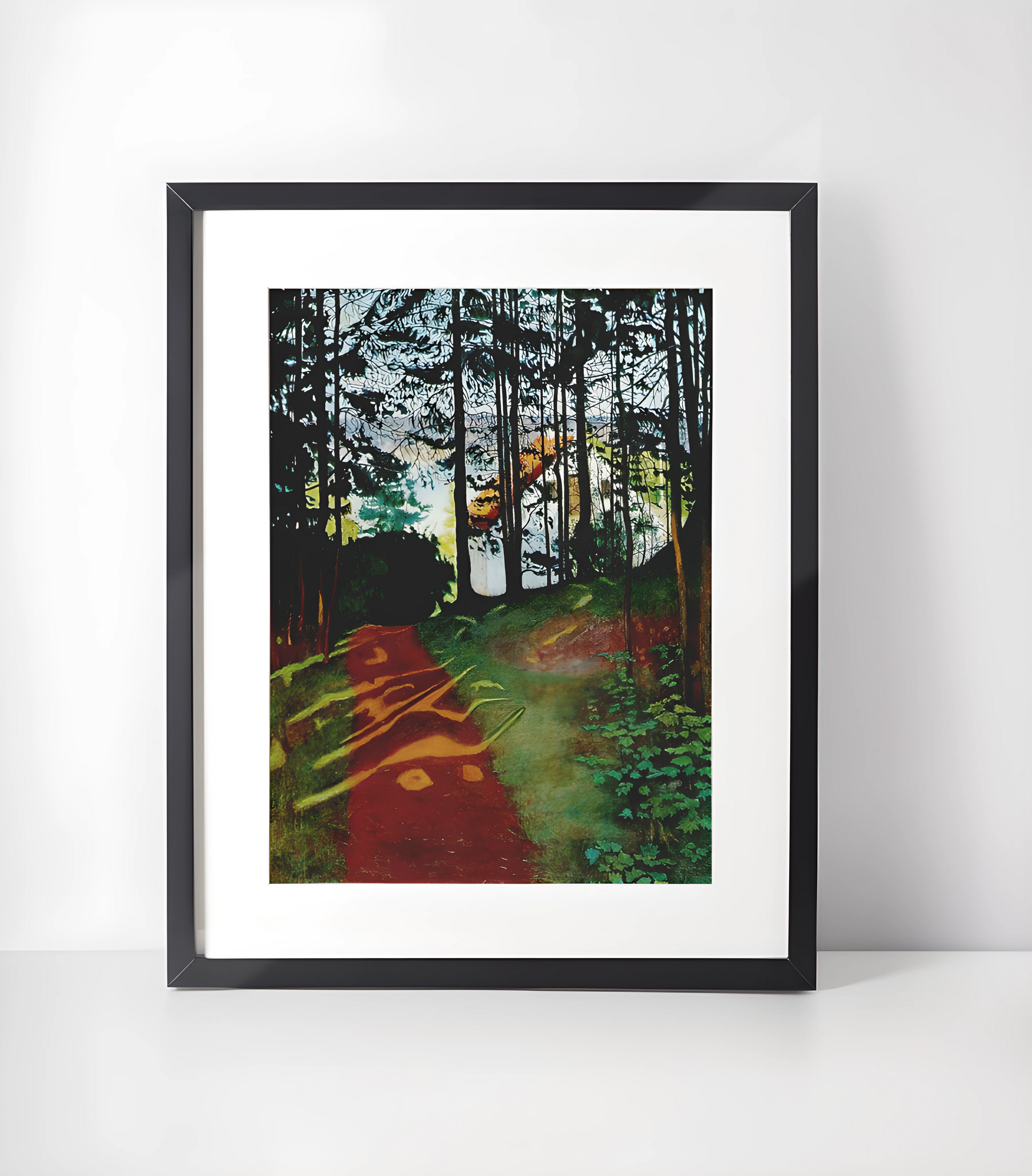 Harald Sohlberg 1869-1935 Kunstsamling - Kunsttrykk A3+/A3 - Uten ramme #1 Skogvei 1896