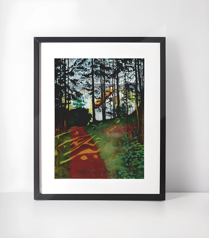 Harald Sohlberg 1869-1935 Kunstsamling - Kunsttrykk A3+/A3 - Uten ramme #1 Skogvei 1896