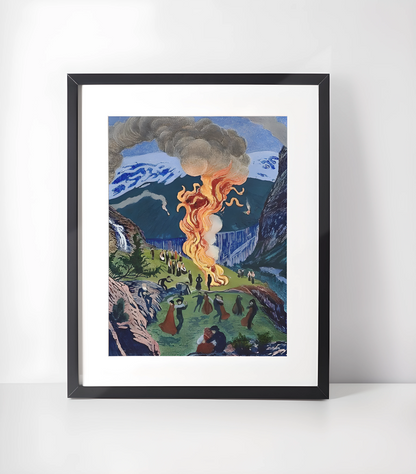 Nikolai Astrup Samling - Kunsttrykk A3/A3 - Uten ramme
