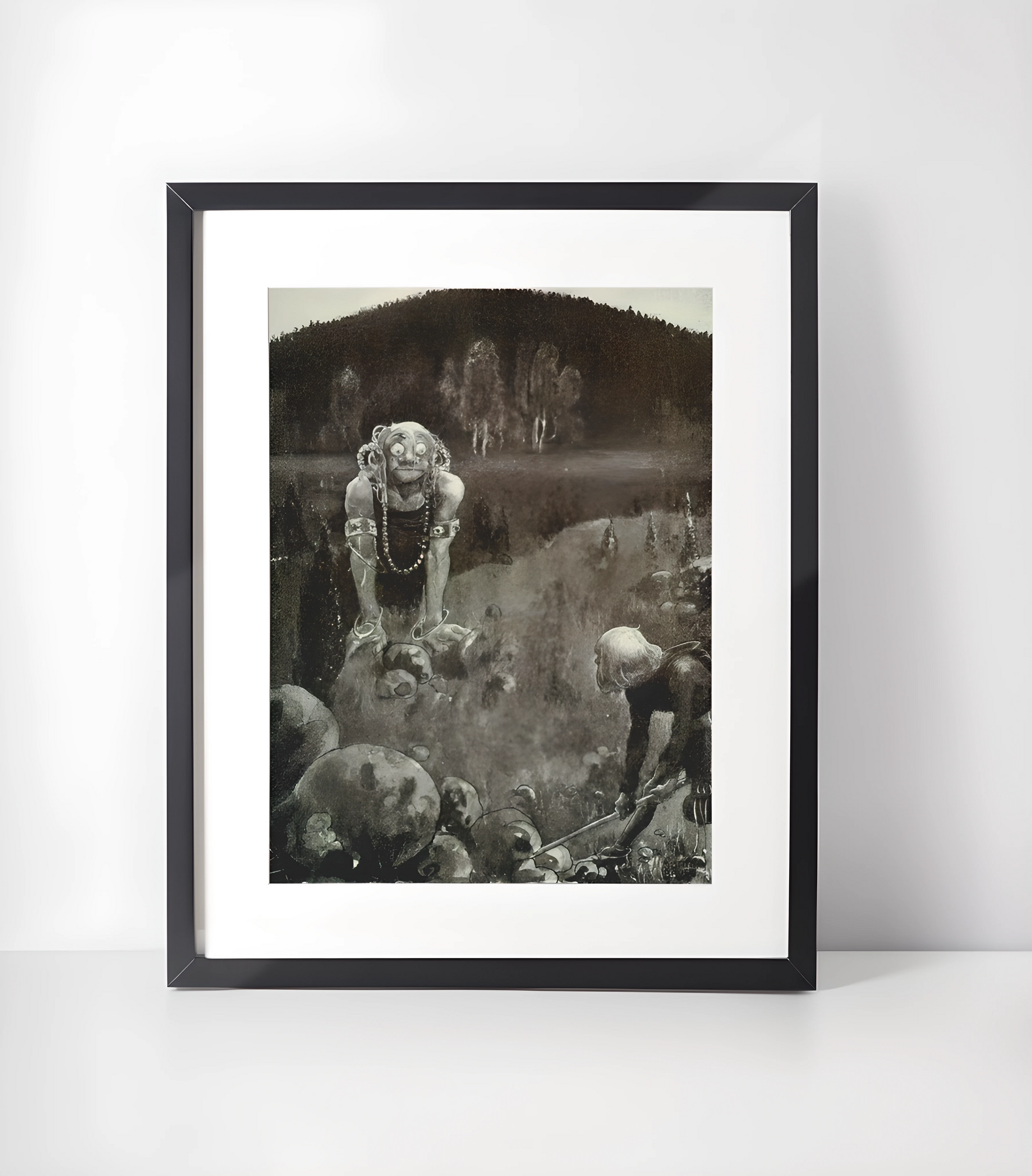 John Bauer (1882–1918) Kunstsamling - Kunsttrykk A3+/A3 - Uten ramme #5 Ukjent tittel - John Bauer