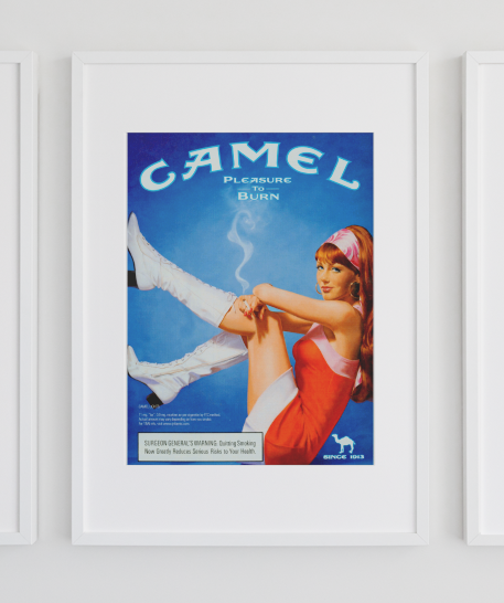 Vintage Camel Kunstsamling - Kunsttrykk A3+/A3 - Uten ramme