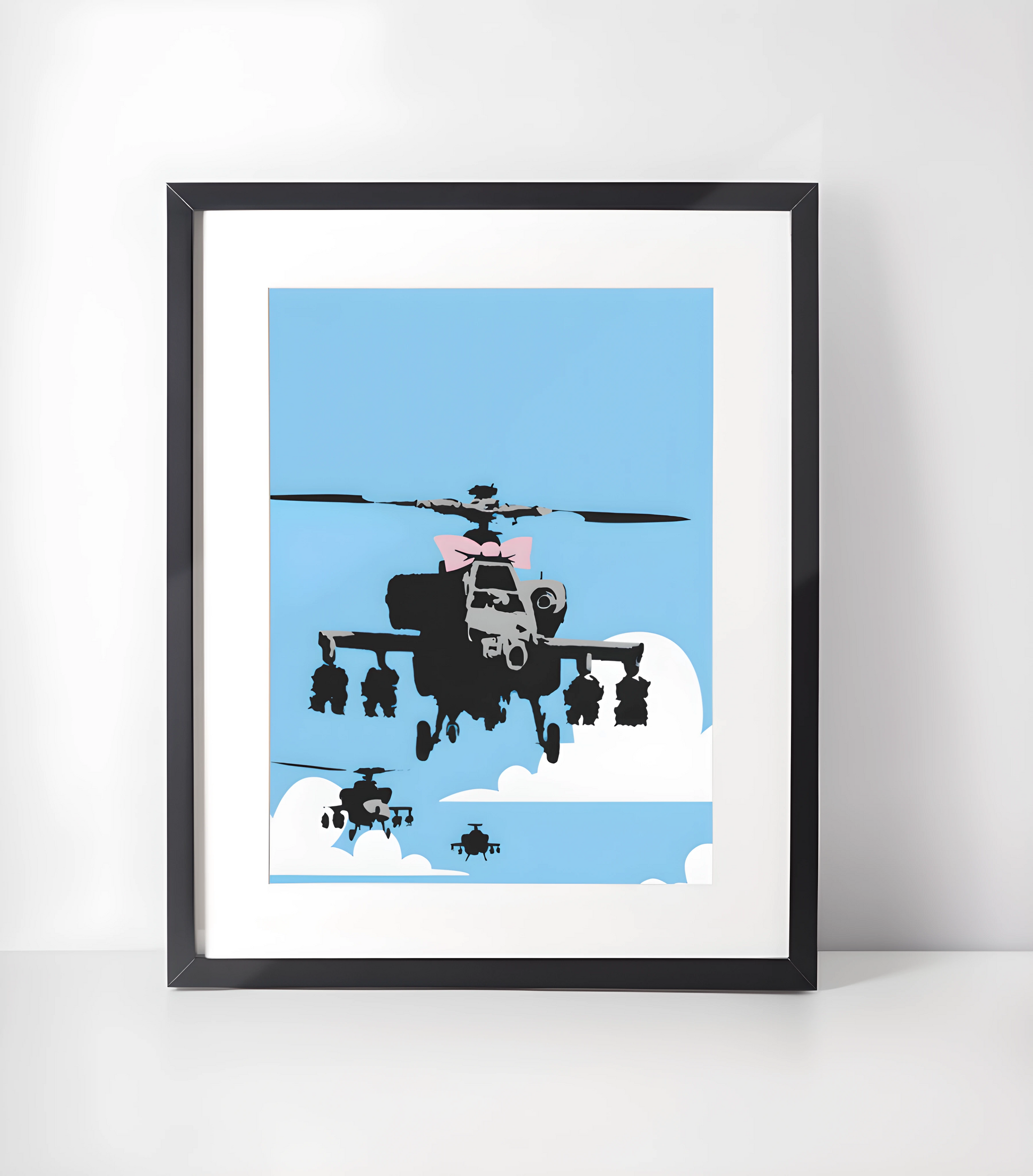 Banksy Gatekunst - Samling - Kunsttrykk A3+/A3 - Uten ramme #6 Helikopter av Banksy