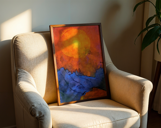 Emil Nolde - Sunset over the Blue Mountains