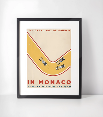 Monaco Grand Prix Kunstsamling - Kunsttrykk A3+/A3 - Uten ramme