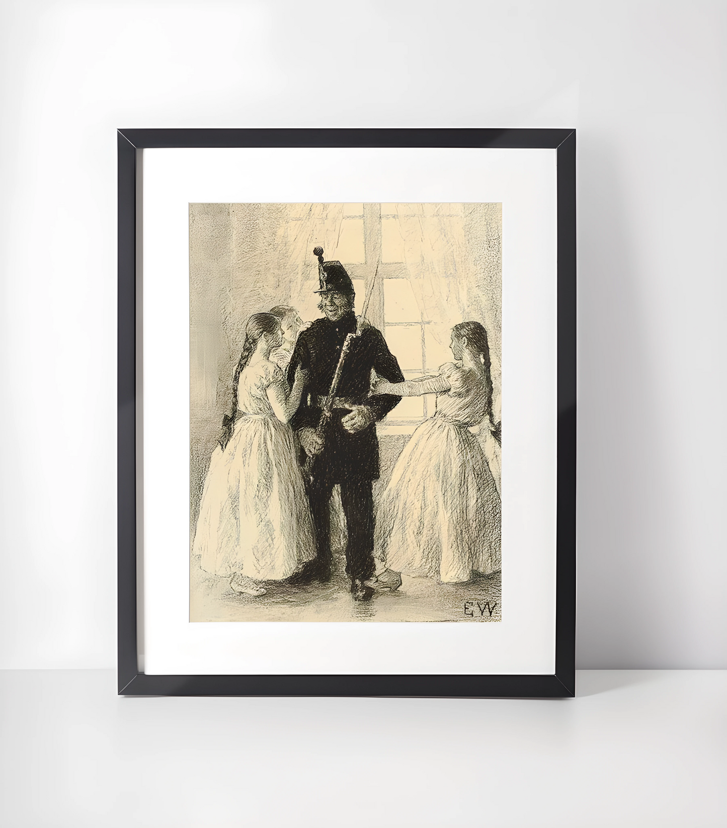 Erik Werenskiold (1855-1938) - Illustrasjoner - Kunstsamling - Kunsttrykk A3+/A3 - Uten ramme