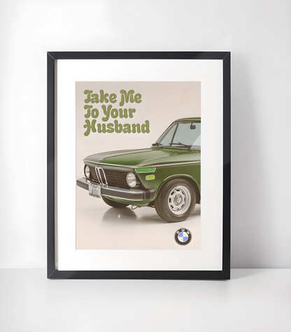 Vintage Kjøretøy Kunstsamling - Kunsttrykk A3+/A3 - Uten ramme #1 Vintage BMW Poster