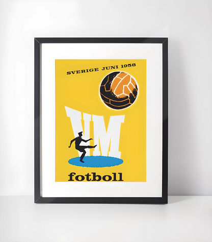 Fotball VM-Plakater Kunstsamling - Kunsttrykk A3+/A3 - Uten ramme