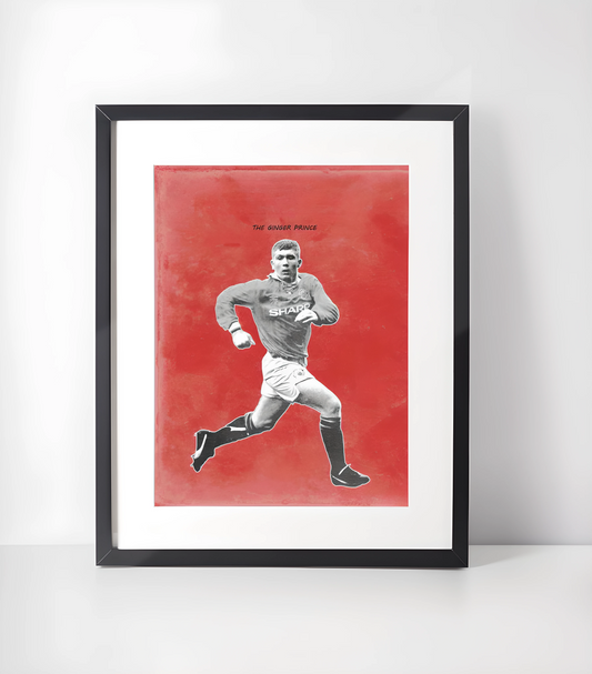 Kenny Dalglish - Fotball Ikoner Kunstsamling - Kunsttrykk A3+/A3 - Uten ramme #10 Paul Scholes