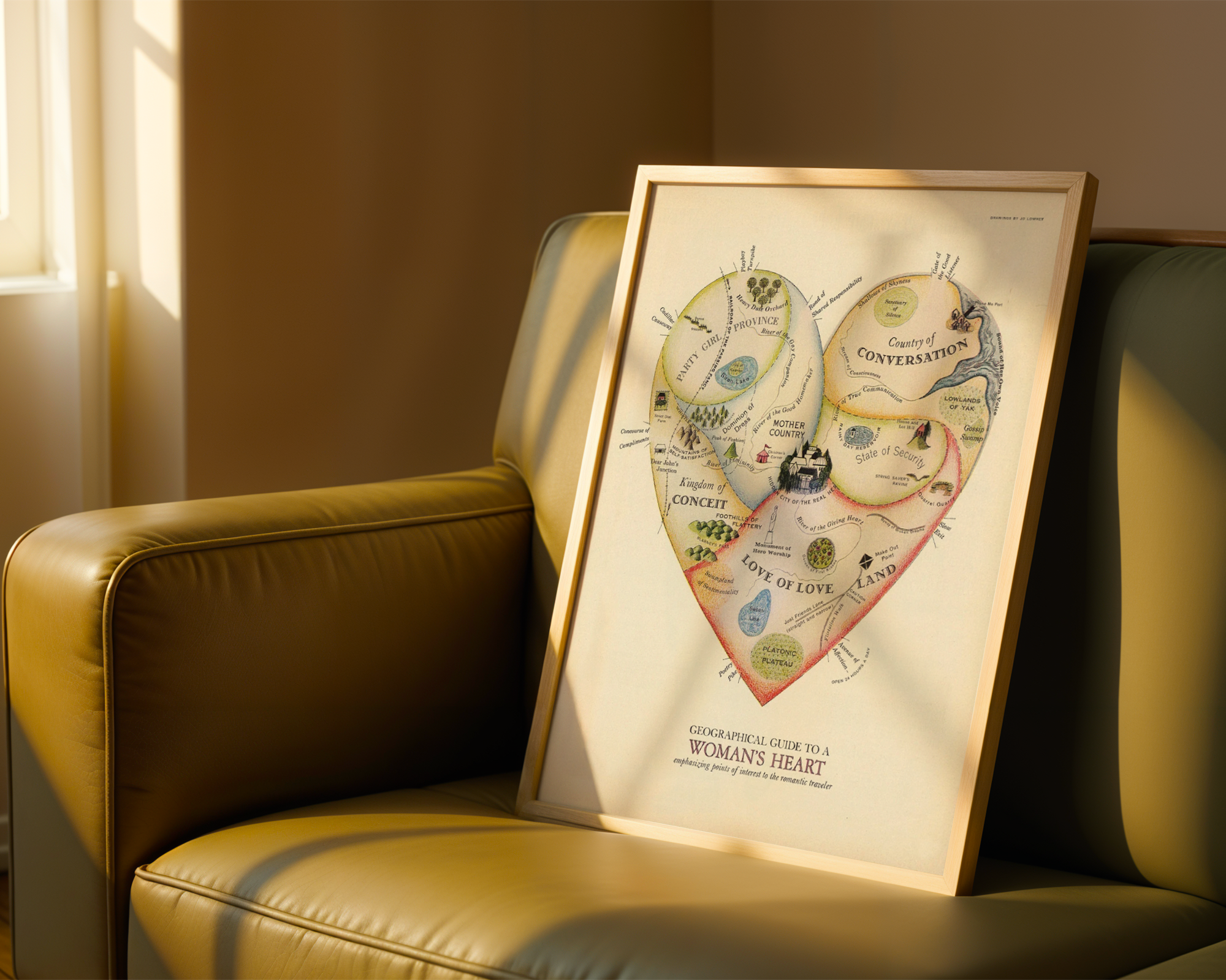 Geographical Guide to a Woman's Heart
