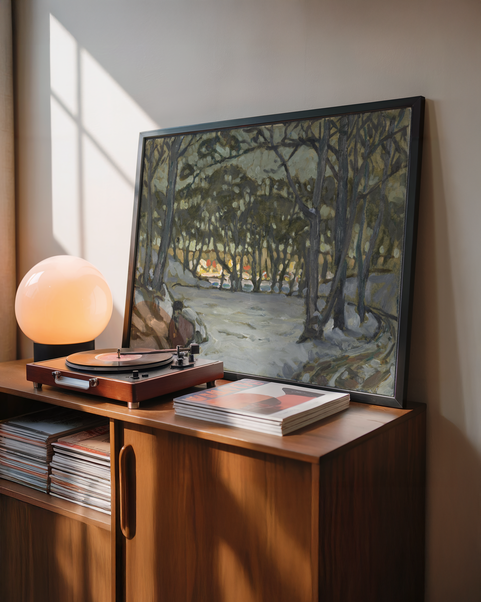 Anna Boberg - Winter Study from Djurgården, Stockholm