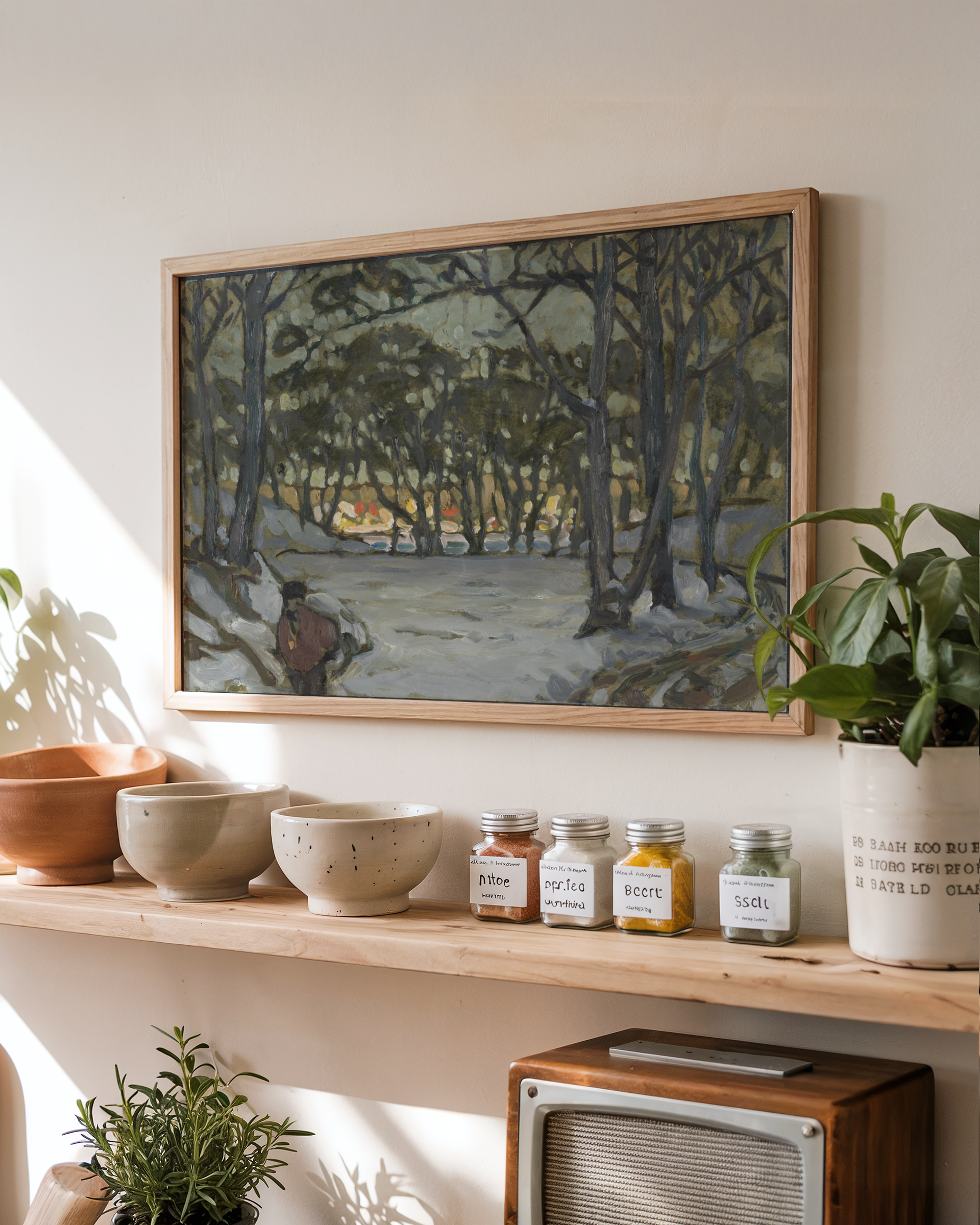Anna Boberg - Winter Study from Djurgården, Stockholm