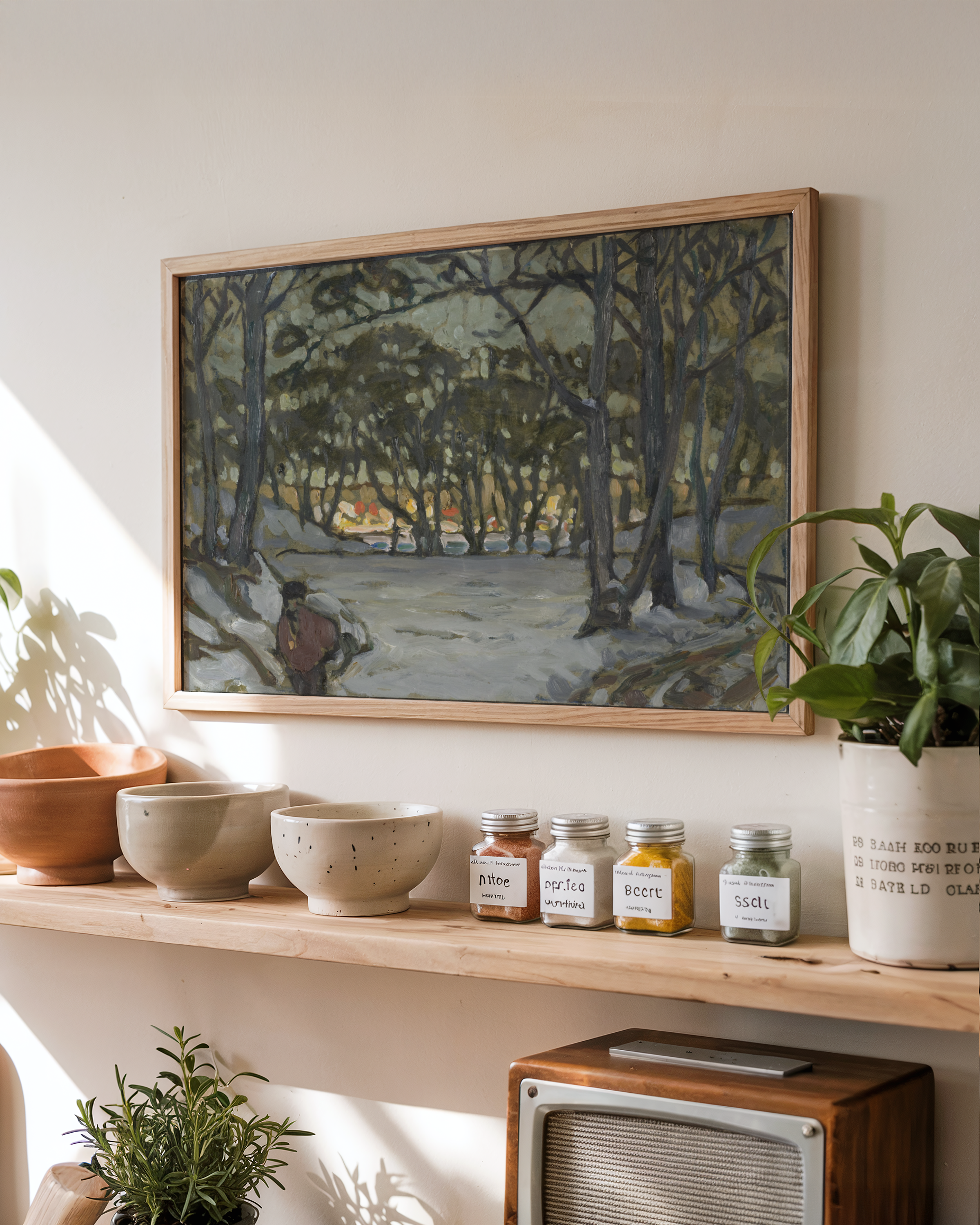 Anna Boberg - Winter Study from Djurgården, Stockholm