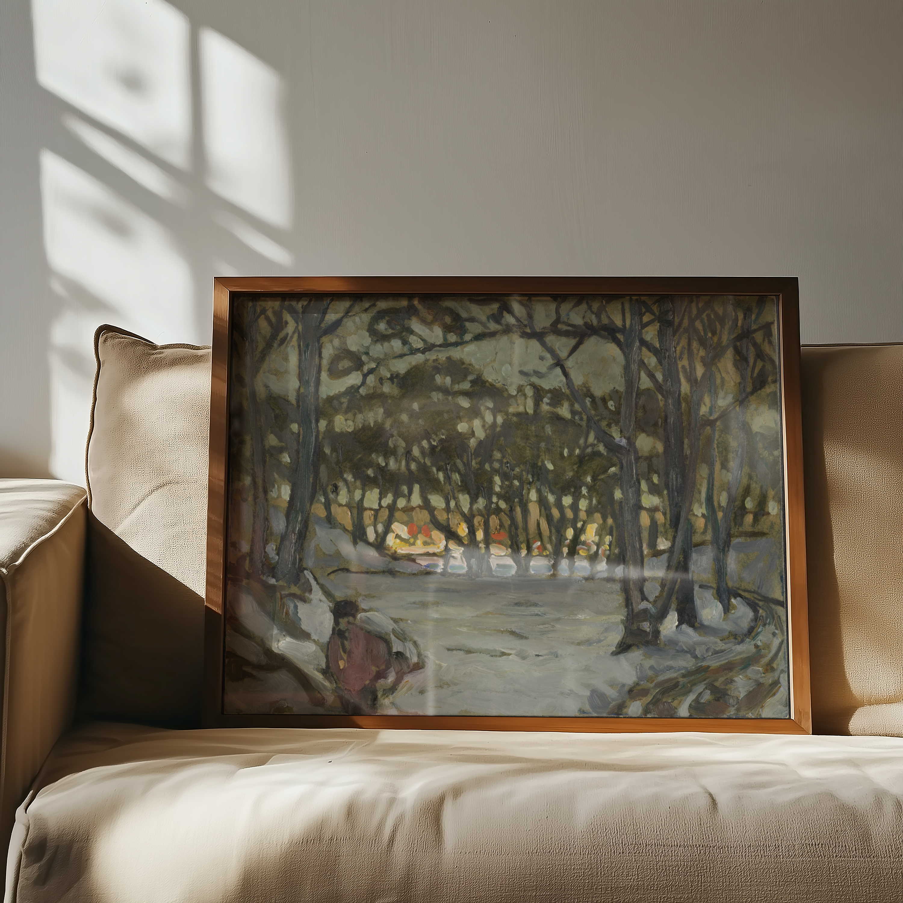 Anna Boberg - Winter Study from Djurgården, Stockholm