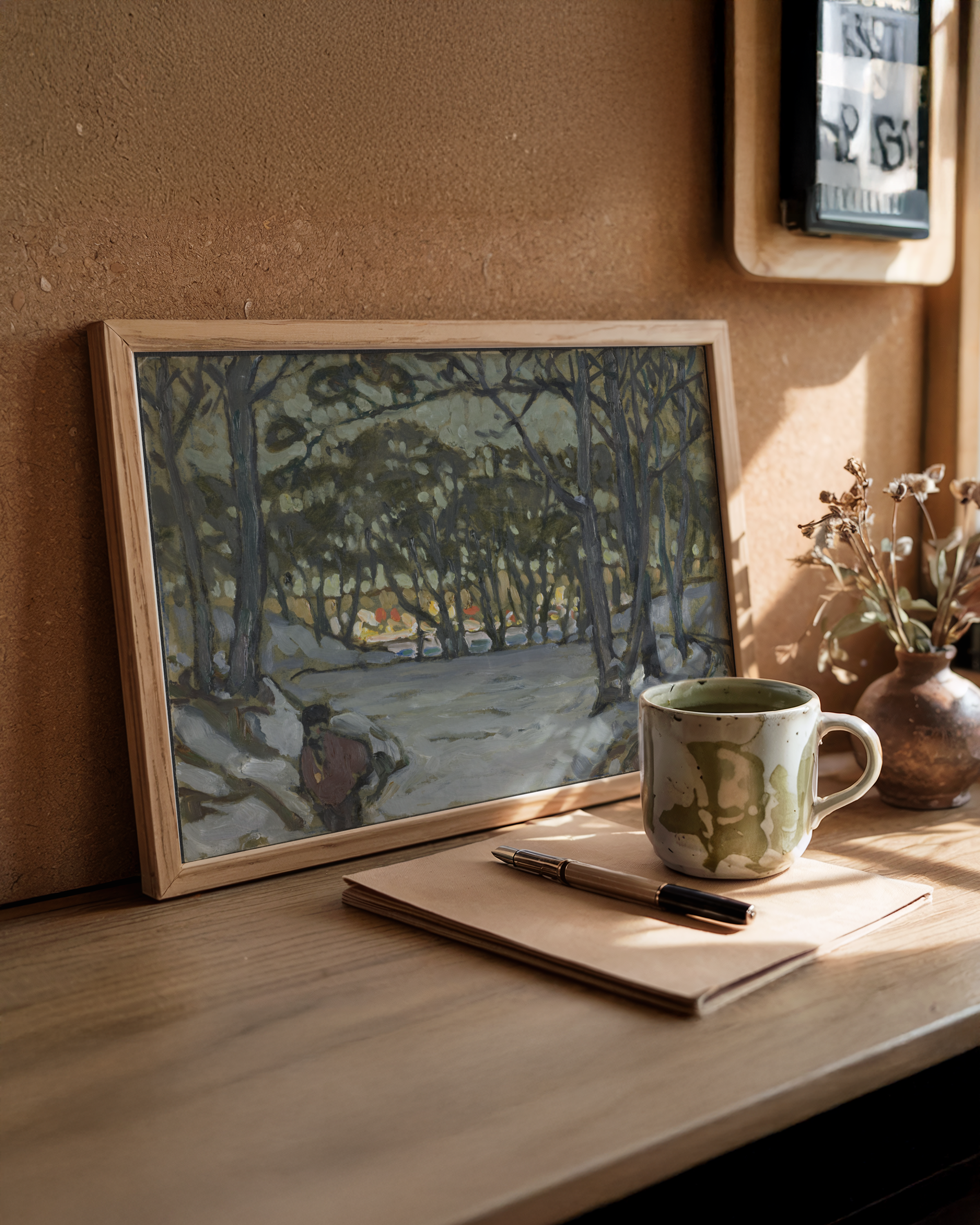 Anna Boberg - Winter Study from Djurgården, Stockholm