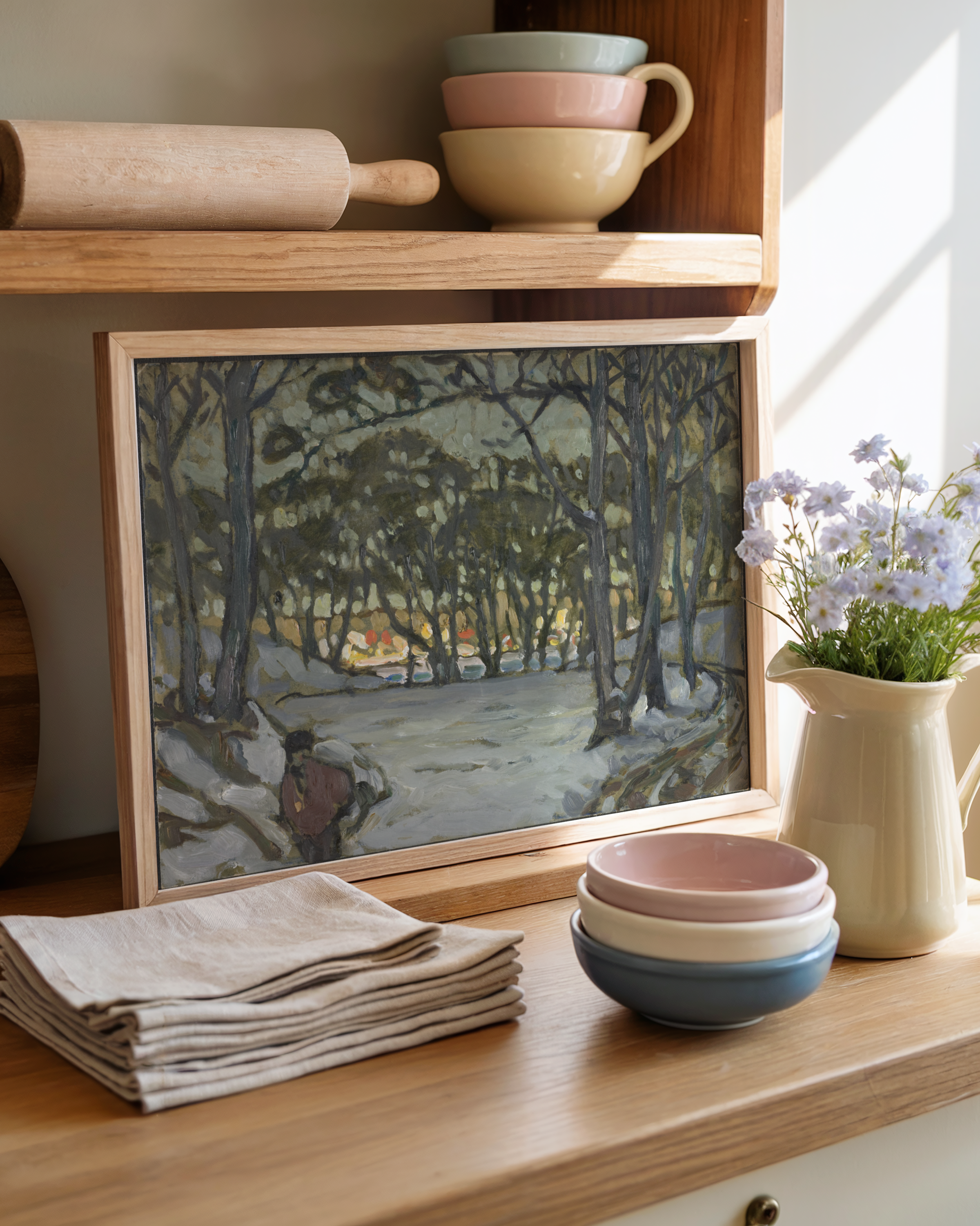 Anna Boberg - Winter Study from Djurgården, Stockholm