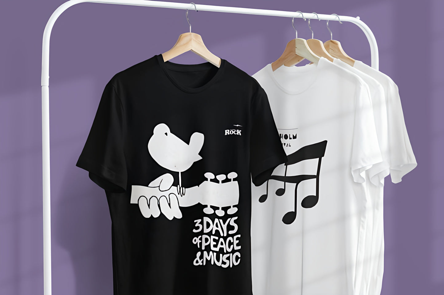 Stockholm Jazz & Woodstock Kunst T-Skjorte (Limited Edition)