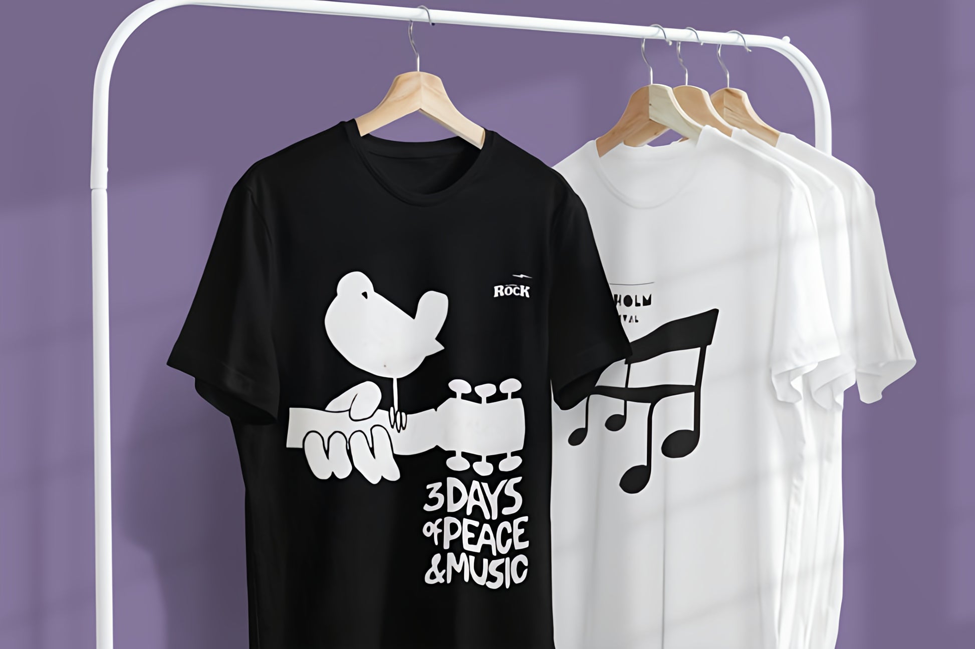 Stockholm Jazz & Woodstock Kunst T-Skjorte (Limited Edition)