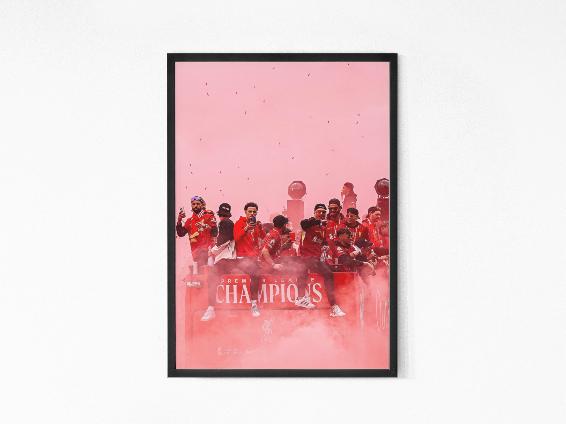 Vintage Liverpool Crest - Liverpool Samling - Kunsttrykk A3/A3 - Uten ramme Team feiring