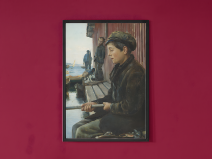 Hans Heyerdahl Kunstsamling • Blanding av ulike verk #5 Fiskergutten