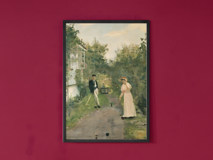 Hans Heyerdahl Kunstsamling • Blanding av ulike verk #9 Croquet 1895