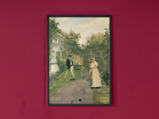 Hans Heyerdahl Kunstsamling • Blanding av ulike verk #9 Croquet 1895