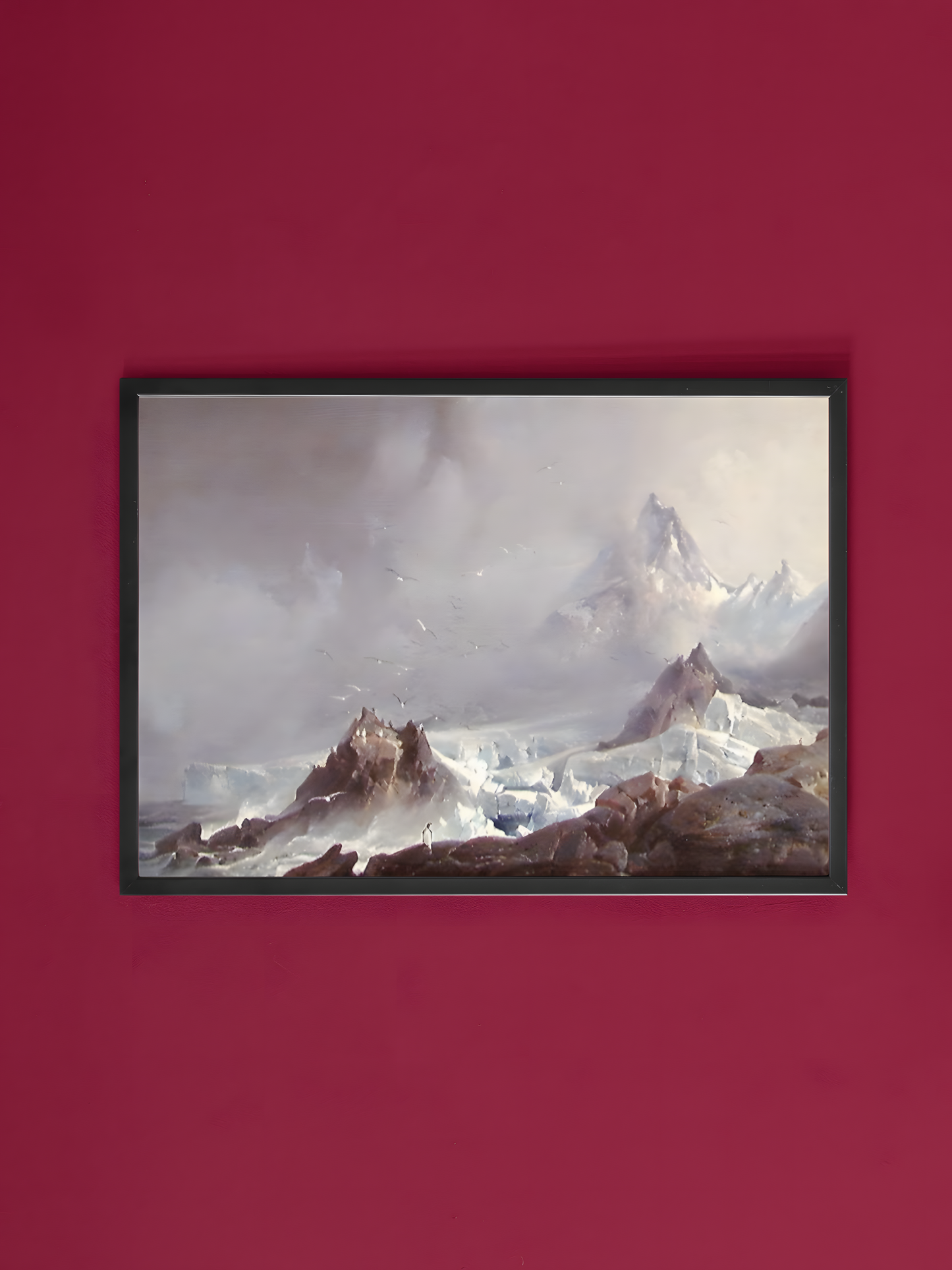 Franz Wilhelm Schiertz Kunstsamling • Blanding av ulike verk #3 View from Norskøyene on Spitsbergen