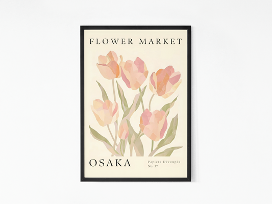 Osaka Flower Market Poster