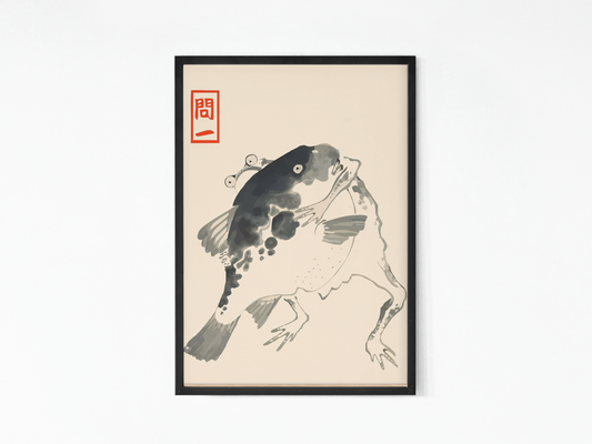 Matsumoto Hoji - Frog and Fish