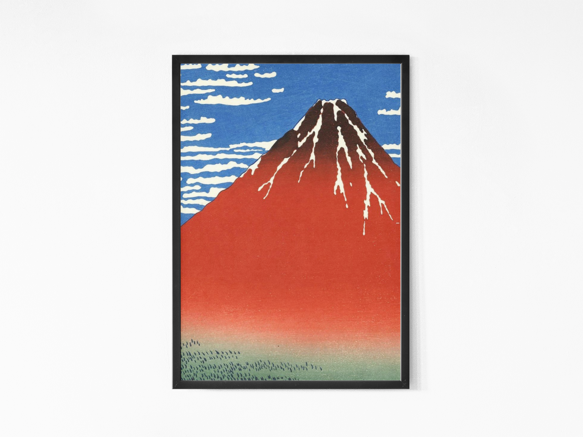 Katsushika Hokusai - Fine Wind, Clear Morning (Red Fuji)