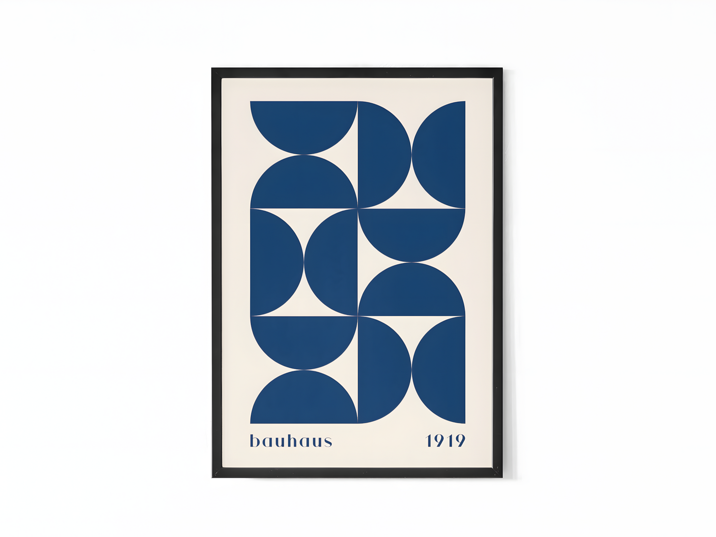 Bauhaus 1919 Blue Shapes