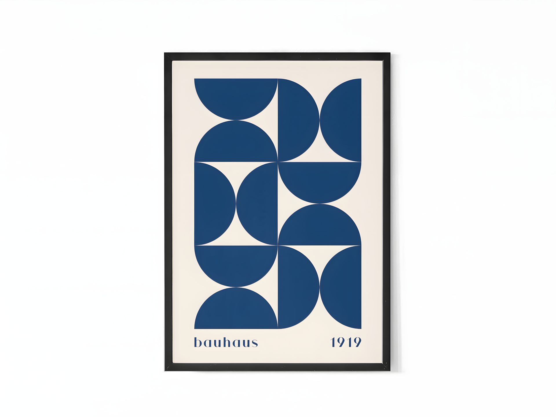 Bauhaus 1919 Blue Shapes