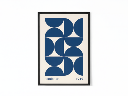 Bauhaus 1919 Blue Shapes