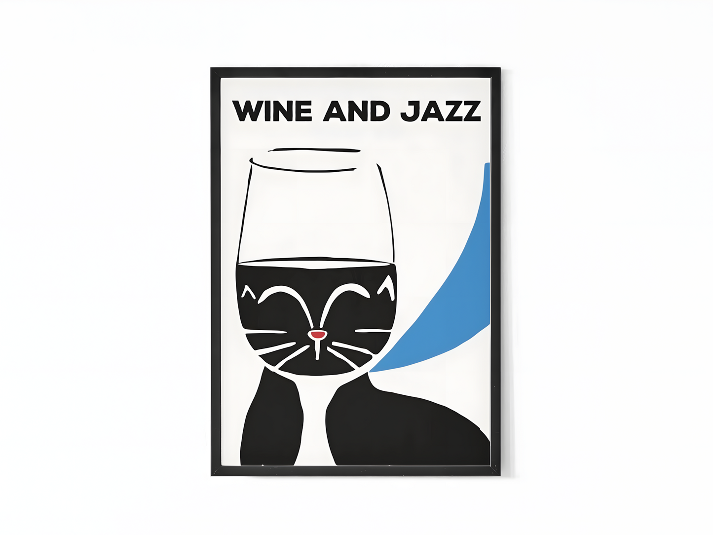 Vintage Wine and Jazz Cat