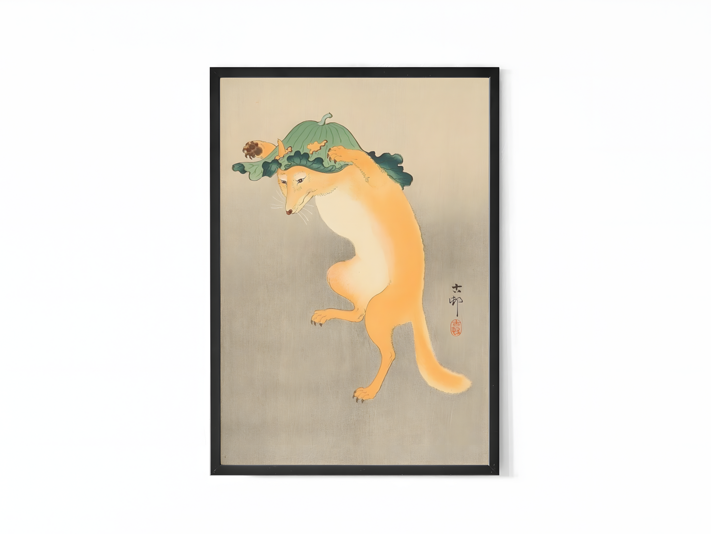 Ohara Koson - Dancing Fox (1910s)
