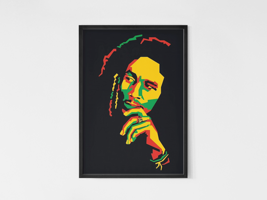 Fado Portugal Kunst- Blanding Musikk - Kunsttrykk A3+/A3 - Uten ramme #5 Bob Marley